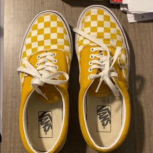 Yellow Checkered vans